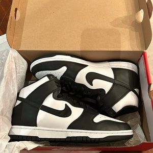 Real Nike Panda Dunks, black & white, from Nike Store Toronto, New, Never worn.